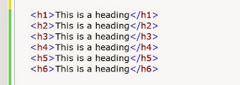 html headings