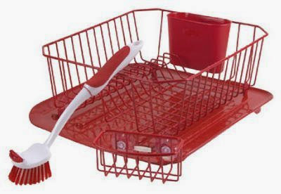  Rubbermaid Inc 4Pc Red Sinkware Set 1F91-Ma-Red Dish Drainers