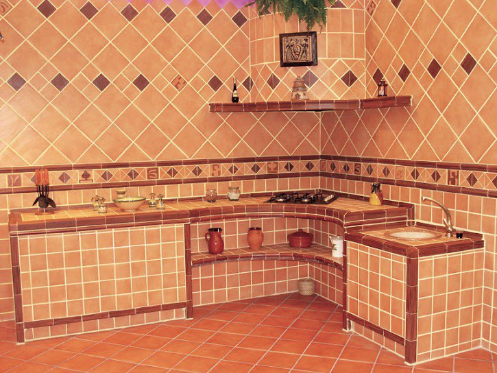 cocinas pequeñas rusticas integrales cocinas de obras rusticas, cocinas integrales rusticas