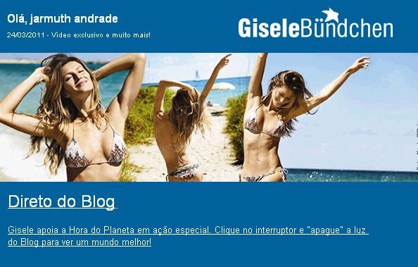 Blog Sos Rios Do Brasil Blog Da Gisele E A Hora Do Planeta Participe