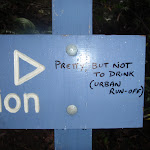 Warning on Clarinda Falls sign (148989)