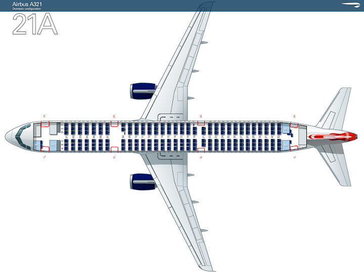 A321 самолет схема