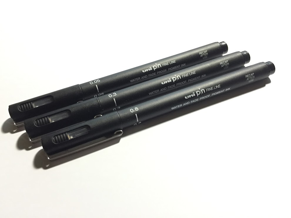 How to Choose a Black Fineliner or Ink for Watercolour: A Review – Andie  Laf Designs