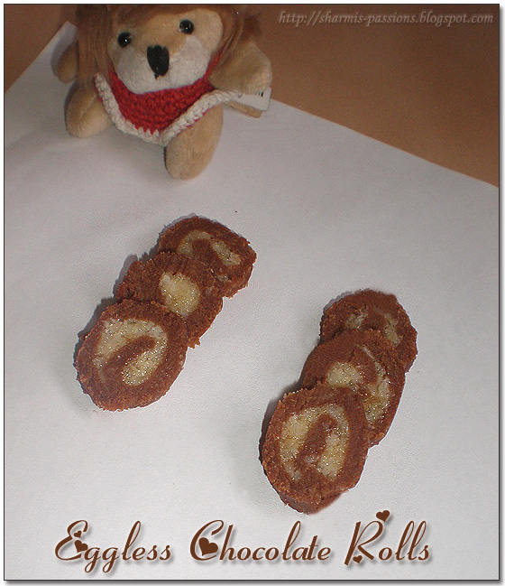Eggless Chocolate Rolls