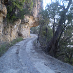 The Waterboard Servicetrail going up through the cliffs (12688)