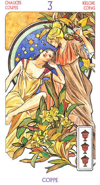 Art Nouveau Tarot Antonella Castelli (Таро Галерея). Галерея и описание карт Coppe%252003