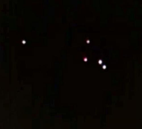 Ufo Sighting In Fernadle Michigan On July 4Th 2013 Two Yellow Lights Moving In Tandem Out Of Atmosphere