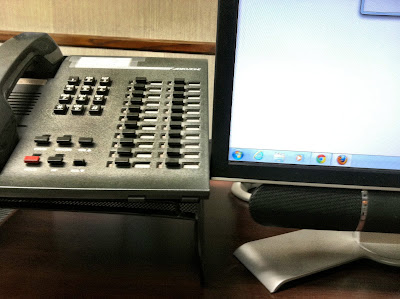 phone desk monitor computer icons walnut photo