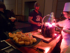 2013 Showcase of Wine and Cheese for the Boys and Girls Club roast beef au jus carving station