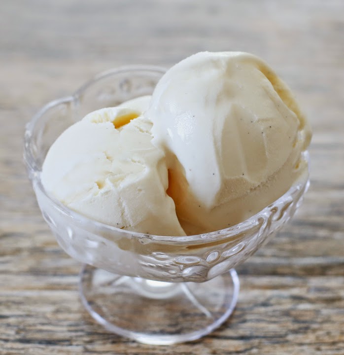 photo of a bowl of No Churn Gelato Ice Cream
