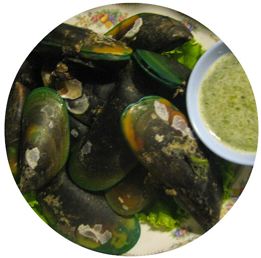 Mussels with green coconut curry. From A Complete Guide to Feeding Kids in Thailand
