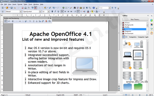 ดาวน์โหลด OpenOffice 4 โหลดโปรแกรม OpenOffice ล่าสุดฟรี