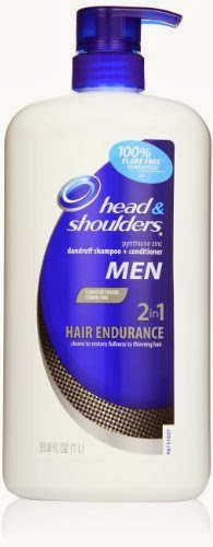 Head & Shoulders Hair Endurance For Men 2-In-1 Dandruff Shampoo And Conditioner With Pump 33.8 Fl Oz