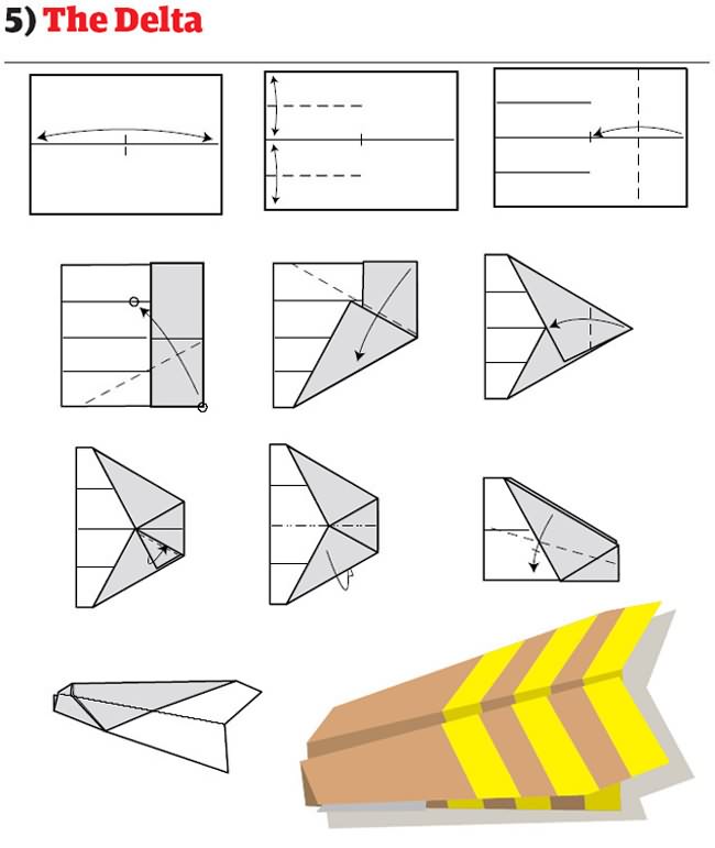 12 formas para hacer aviones de papel 5