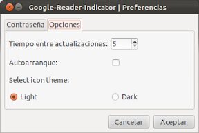 Google Reader Indicator en Oneiric Ocelot