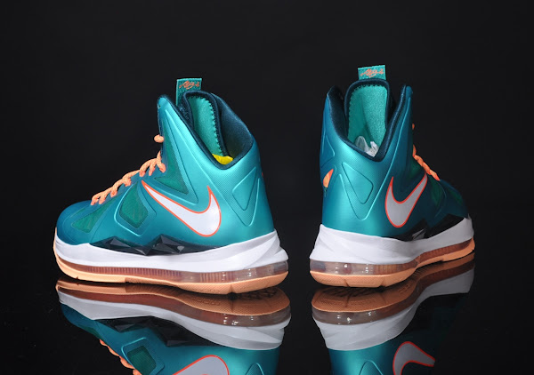 Detailed Look at LeBron X Sunset  Setting  Dolphins