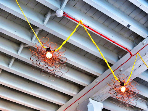 Lamps at The Crate. the White Building. Hackney Wick