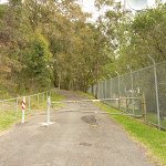 Locked gate on the walk to Mt Sugarloaf summit near Newcastle (324092)