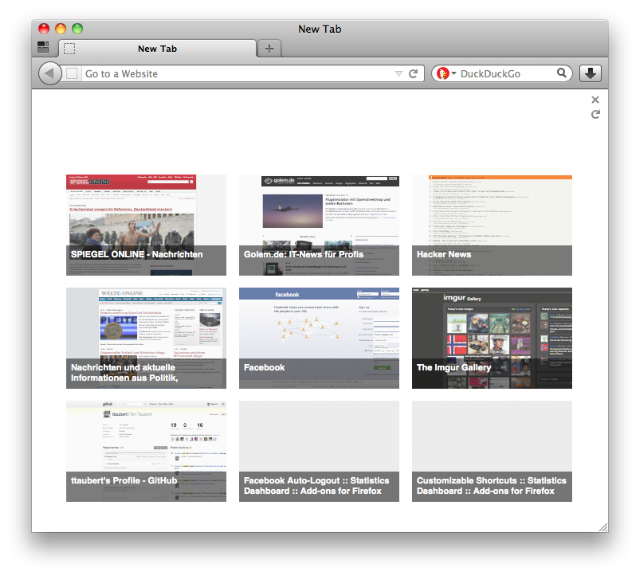 Firefox New Tab