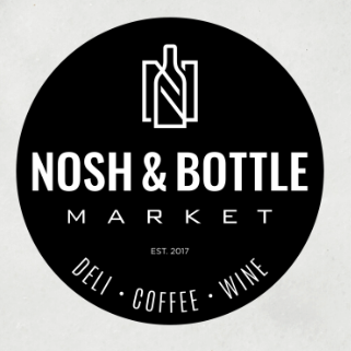 Nosh And Bottle Cocktails, Beer, Food logo