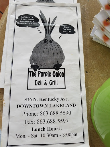 Deli «Purple Onion Deli-Grill», reviews and photos, 316 N Kentucky Ave, Lakeland, FL 33801, USA