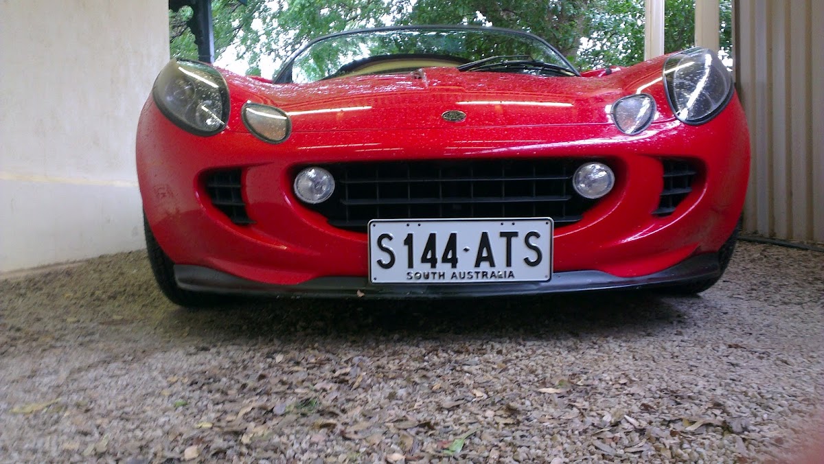 Lotus Elise 111R number plate
