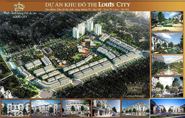 Phối cảnh tổng thể dự án khu đô thị Luois City Đại Mỗ Phối cảnh tổng thể dự án khu đô thị Luois City Đại Mỗ