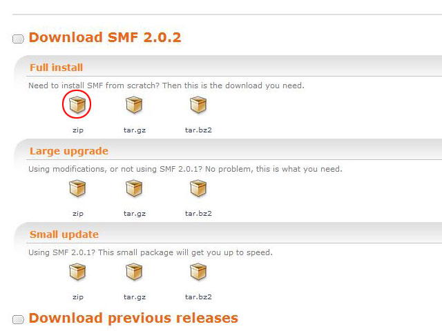 SMF2.0.2(Simple Machines Forum)インストールメモ