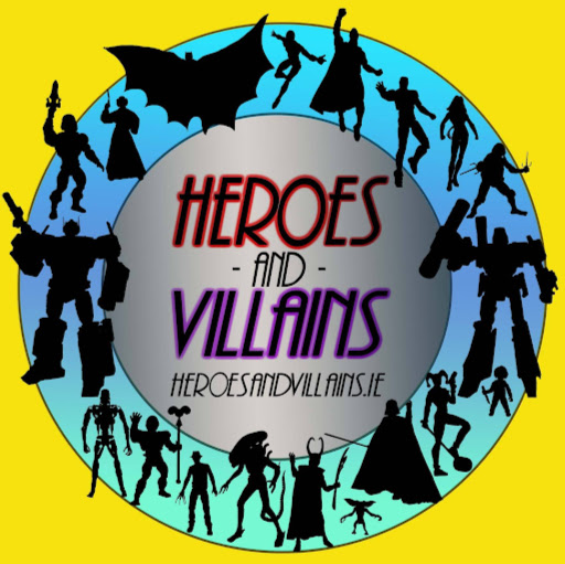 HEROES AND VILLAINS IRELAND - Toys, Comics, Graphic Novels, Model Kits and more logo