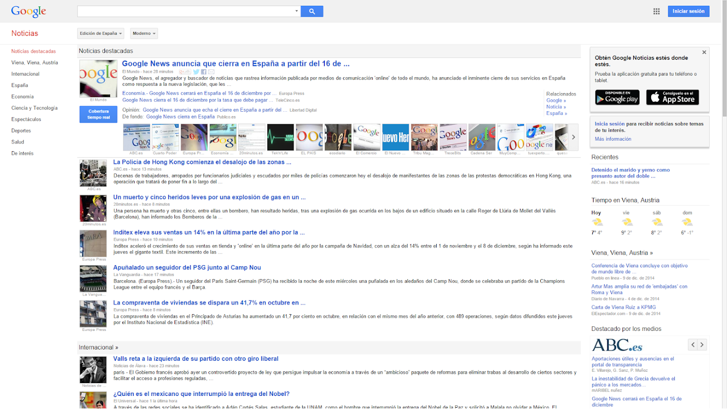 Google News Spain