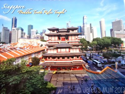 postcards, direct swaps, Singapore, temples