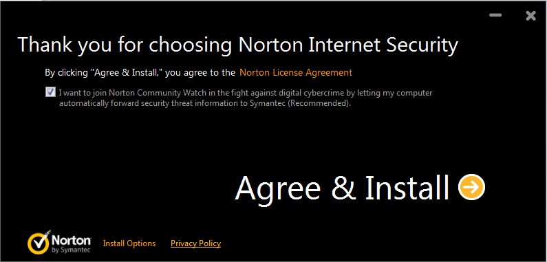 Norton Internet security 2013