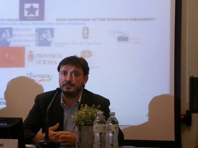 Eugenio Patanè al convegno Il cinema, la formazione e l'Europa, Roma 25-10-2013 - foto di Viola De Sando