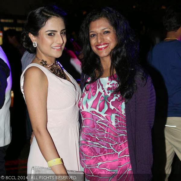 Tamanna and Sonali during Bangalore Fashion Week party. 