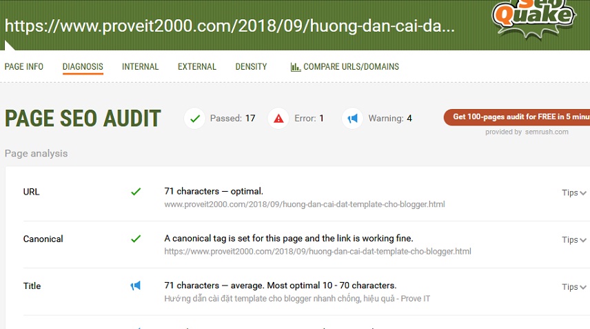 Cài đặt Seoquake