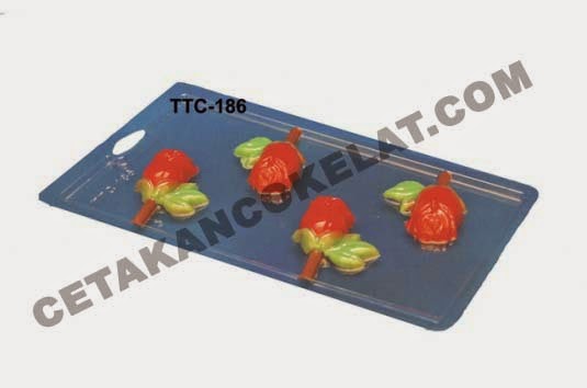 Cetakan Coklat TTC186 Bunga Mawar Rose valentine