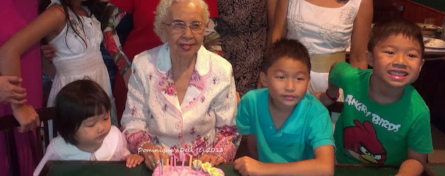 Celebrating Great Grandma's 88th birthday