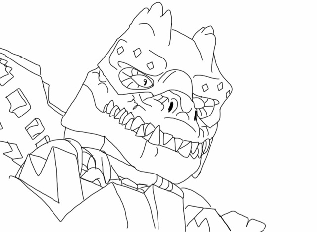 chima coloring pages longtooth