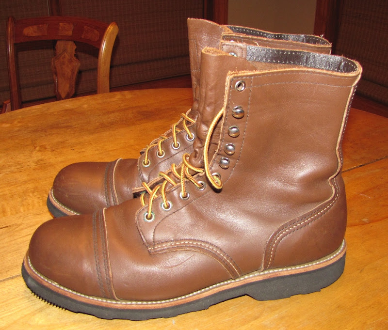 FA: Red Wing Iron Ranger style steel toe/electrical hazard boots size ...