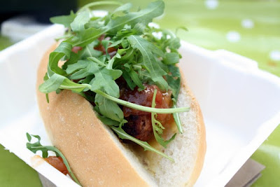 Sausage from Jamie Oliver's Fifteen Cornwall Restaurant in England