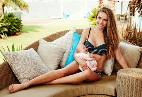 Woman Day Rachael Finch Bikini Baby Photo
