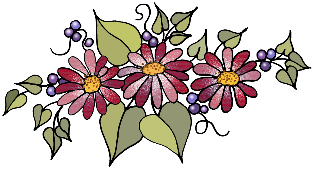 free clip art flower garland - photo #13