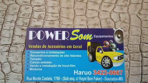 Power Som Equipamentos Automotivos, R. Monte Castelo, 1760 - Jardim Sao Pedro, Dourados - MS, 79810-060, Brasil, Loja_de_aparelhos_electrónicos, estado Mato Grosso do Sul