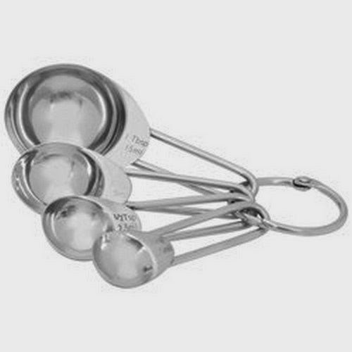 Chefs Secret 4pc T304 Stainless Steel Measuring Spoon Set