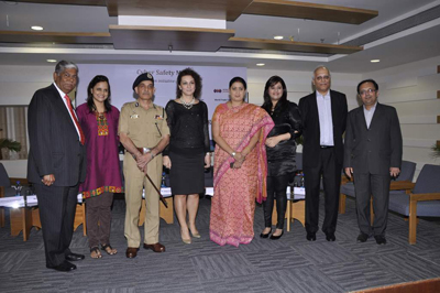 Esteemed guests at 'Cyber Safety Week' panel discussion, held in Mumbai on January 29, 2013. (Pic: Viral Bhayani)