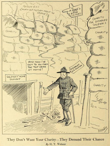 Carry On: A Magazine on the Reconstruction of Crippled Soldiers and Sailors (1918-1919), issue 1, p. 19.
