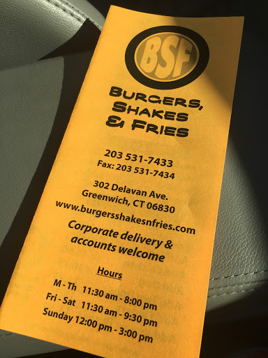 Restaurant «Burgers, Shakes & Fries», reviews and photos, 302 Delavan Ave, Greenwich, CT 06830, USA