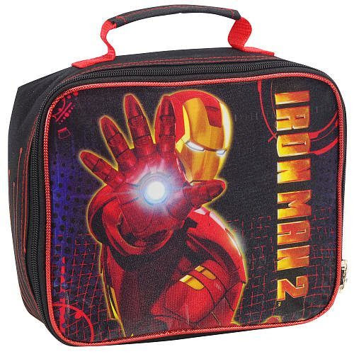  Iron Man 2 Lunch Kit Black and Red Fast Forward Backpacks  &  Lunch kits