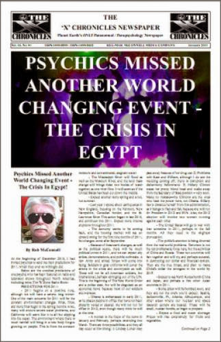 The January 2011 Edition Of The X Chronicles Newspaper Is Here