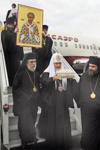 St Lazarus Relics Brought To Moscow From Cyprus